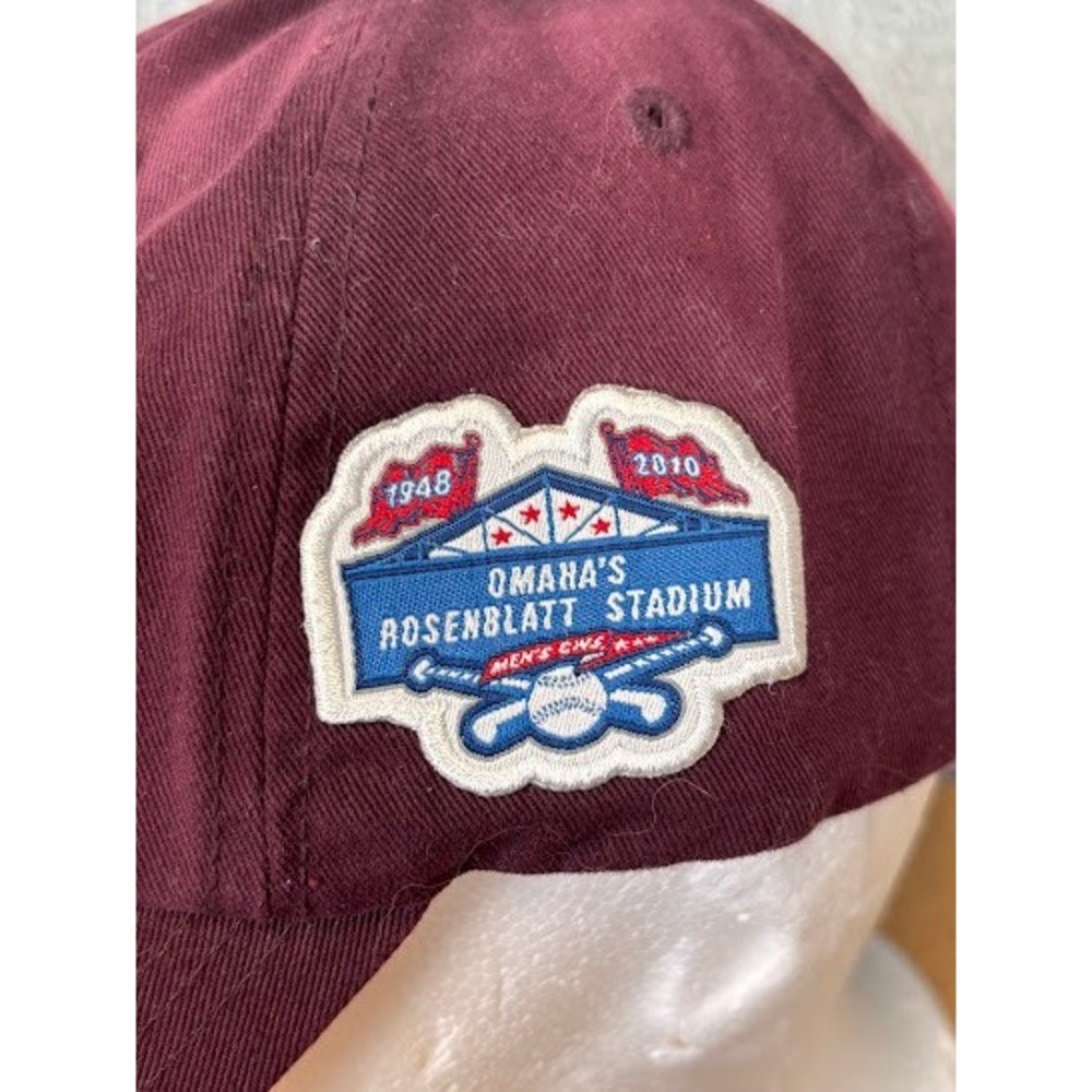 Arizona State Sun Devils Maroon Baseball Cap Omaha Rosenblatt‎ Stadium CWS Patch - Picture 5 of 10